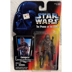 Star Wars Power of the Force Chewbacca Figure Kenner 1995 heavy blaster rifle ￼